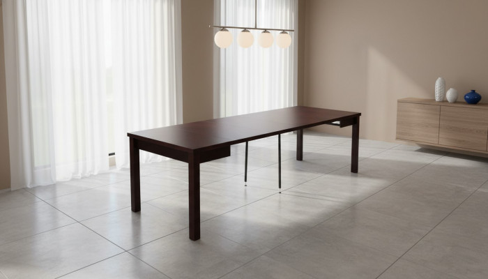 Luxus Holztisch Esszimmer Tische Design Esstisch Holztische Möbel 100x100/250cm