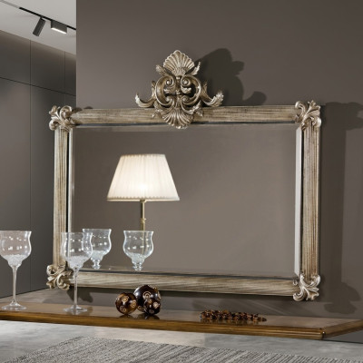 Klassischer Großer Spiegel Wandspiegel Holz Rahmen Hängespiegel SP6570 Barock