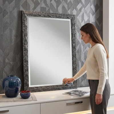 Spiegel Wandspiegel Flurspiegel Bad Flur Holz Dekoration Wand Spieglein Neu