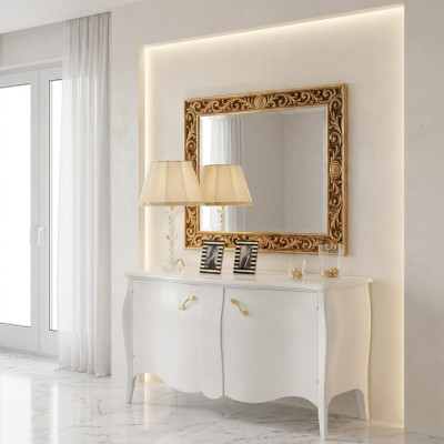 Wandspiegel Spiegel Bad Flur Design Salon Antik Stil Glas Vintage Barock Rokoko