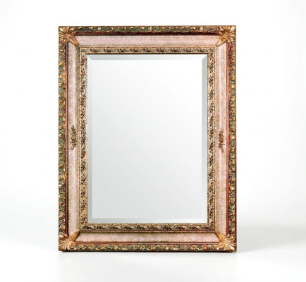 Klassischer Wandspiegel Holzrahmen Spiegel Möbel 94x184 Design Barock Rokoko Neu