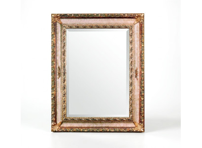 Klassischer Wandspiegel Holzrahmen Spiegel Möbel 94x184 Design Barock Rokoko Neu