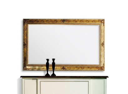 Wandspiegel Holz Rahmen Hängespiegel Goldener Spiegel Wandspiegel Wohnzimmer Neu