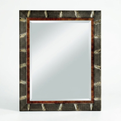 Moderner Großer Wandspiegel Spiegel Echt Rahmen Holz Hängespiegel Luxus Möbel