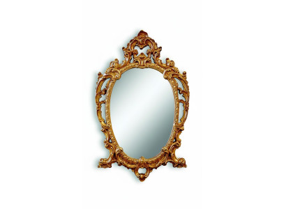 Klassischer Großer Spiegel Wandspiegel Hängespiegel Holz Gold Garderobe 64x104cm