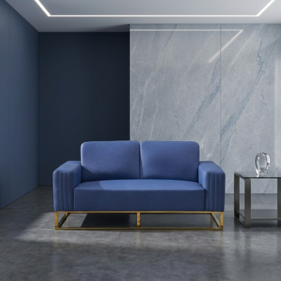 Couch Kunstleder Sofa Edles Design Designer 2 Sitzer Möbel Klassische
