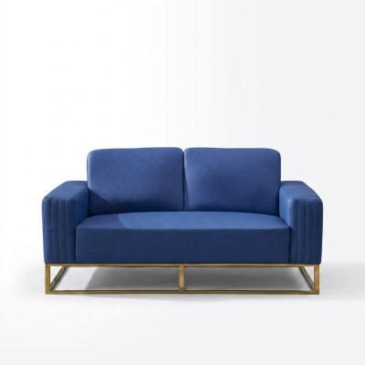 Couch Kunstleder Sofa Edles Design Designer 2 Sitzer Möbel Klassische