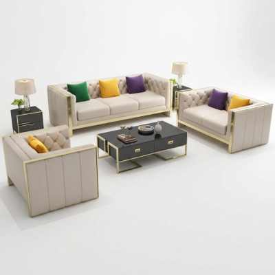 Sofagarnitur 3+2+1 Sitzer Set Design Sofa Polster Couchen Couch Modern Luxus 