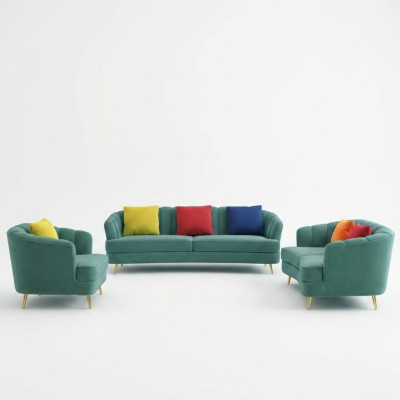 Sofagarnitur 3+2 Sitzer Garnitur Couch Polster Sofa Garnituren Design