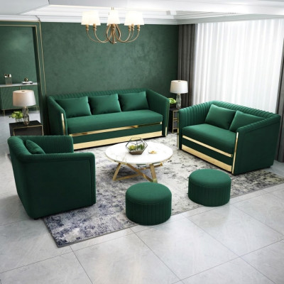 Sofagarnitur Textil Couch Garnituren Design Modern Sofa 3+1 Sitzer Sofas