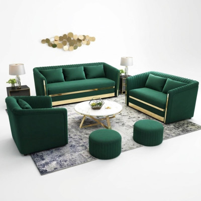 Sofagarnitur Textil Couch Garnituren Design Modern Sofa 3+1 Sitzer Sofas