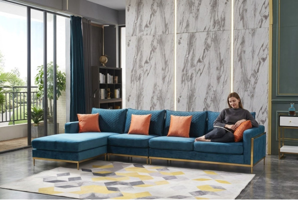 Wohnlandschaft Ecksofa L Form Sessel Deko Set Garnitur Modern Sofa Leder NEU