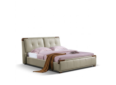 Bett Polster Design Luxus Doppel Deko Hotel Betten Schlaf Zimmer Leder
