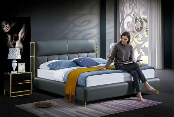 Luxus Bett Polster Design Doppel Betten Hotel Ehe Schlaf Zimmer Textil