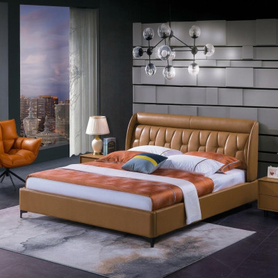 Design Schlafzimmer Bett Holz Luxus Betten Doppel Ehe Polster Möbel 180x200cm