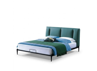 Grünes Design Bett Doppel Luxus Ehe Modernes Hotel Gestell Schlaf