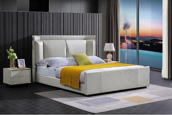Polsterbett Betten Bett Polster Designer Hotel Doppel Luxus Deko Design