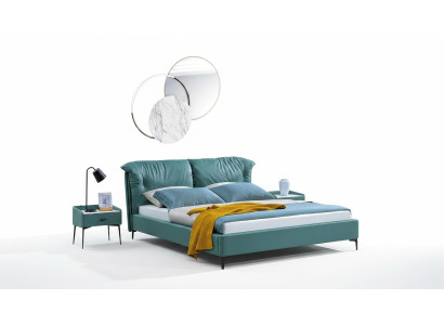 Design Bett Betten Textil Leder Hotel Luxus Polster Ehe Doppel Neu Schlafzimmer.