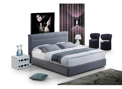 Luxus Boxspring Bett Stoff Hotel Blaue Betten Schlafzimmer Möbel Design Doppel.