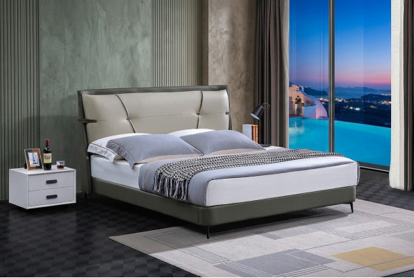 Luxus Möbel Betten Doppelbett Schlafzimmer Doppel Bett Beige Hotel Einrichtung