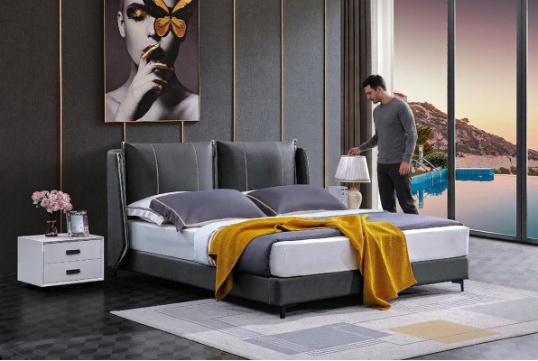 Doppelbett Schlafzimmer Betten Luxus Doppel Bett Beige Hotel Einrichtung Möbel