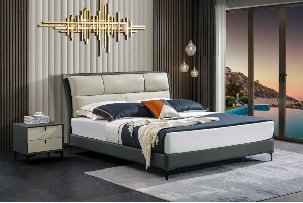 Designer Bett Bettgestell Hotel Metall Betten Doppel Schlaf Zimmer Holz