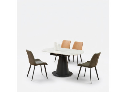 Design Esstisch Runder Tisch Esszimmer Wohnzimmer Tische 150x90