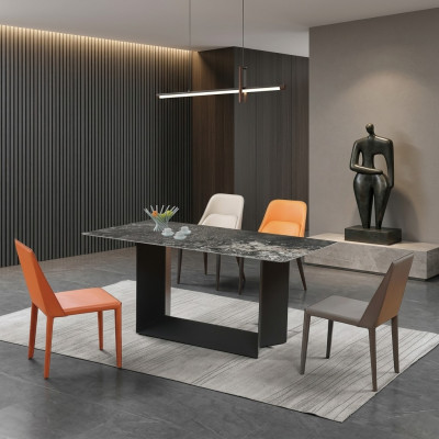 Hochwertiger Tisch Luxus Tische Esszimmer Möbel Säulen Fuß Marmor