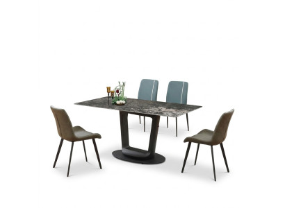Luxus Tisch Esstisch Tische Design Edelstahl Möbel Esszimmer 180x90