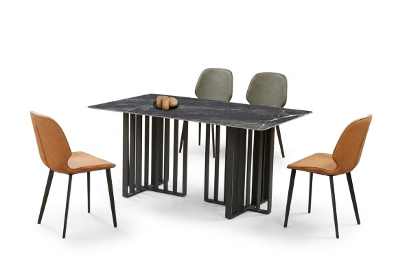 Tisch Stuhl Esszimmer Möbel Lehnstuhl Set Garnitur Gruppe Tische 5tlg.