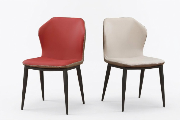 Stuhl 1x Ess Zimmer Polster Fernseh Lounge Club Stuhl Textil Leder Sitz