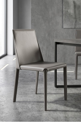 Moderner Sessel Stuhl 1x Esszimmer Fernseh Sitz Polsterstuhl Grau Lehnstuhl Neu.