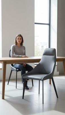 Stuhl Ess Zimmer Polster Stühle Sessel Fernseh Lounge Textil Sitz 1x Lehnstuhl !