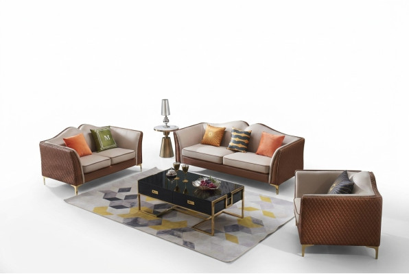 Sofagarnitur 3+1 Sitzer Klassischer Couchen Wohnlandschaft Sofas Polster