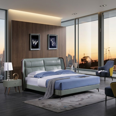 Bett 2x Nachttische 3tlg. Italienische Möbel Schlafzimmer Betten Holz Neu Set