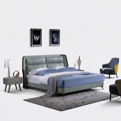 Bett 2x Nachttische 3tlg. Italienische Möbel Schlafzimmer Betten Holz Neu Set