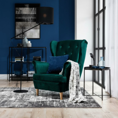 Couch Sofa Sessel Design Sitzer Leder Lounge Club Polster Luxus Ohren