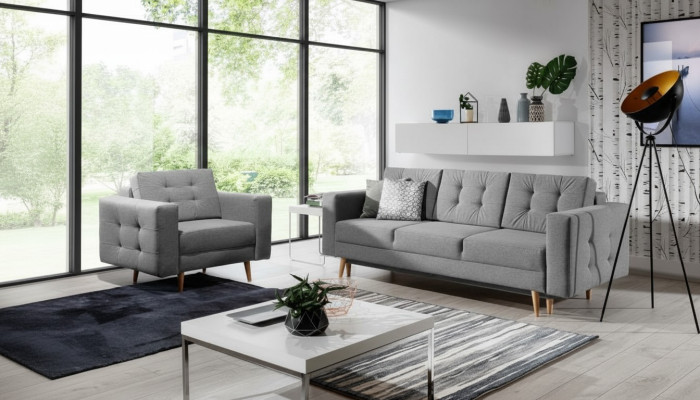 Sofagarnitur 3+1 Sitzer Sitzpolster Garnituren Leder Sofas Couchen Polster Sofa