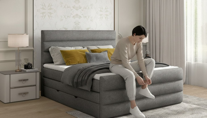 Luxus Boxspring Bett Design Betten Hotel Einrichtung Doppelbett 140/160/180x200