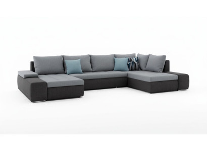 Wohnlandschaft Luxus Sofa Couch Garnitur Ecksofa Textil Couchen Sofas Möbel Neu