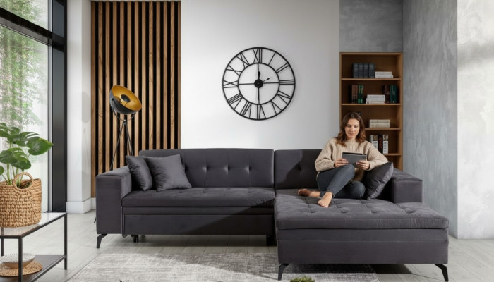 Design Wohnlandschaft L Form Ecksofa Couch Polster Textil Garnitur Sofa Ecke Neu