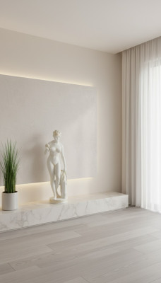 Antik Marmor Stil Statue Eva mit Apfel XXL Figur Statuen Skulptur Deko PG010