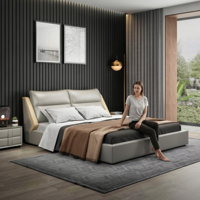 Schlafzimmer Luxus Bett Design Holz Bett Betten 180x200cm Betten Hotel