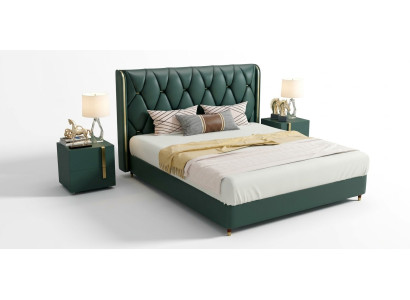 Bett Polster Design Luxus Doppel Hotel Betten Ehe 180x200cm Leder