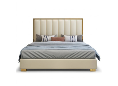 Bett Betten Holz Leder Polster Ehe Design Leder Hotel Boxspring Möbel