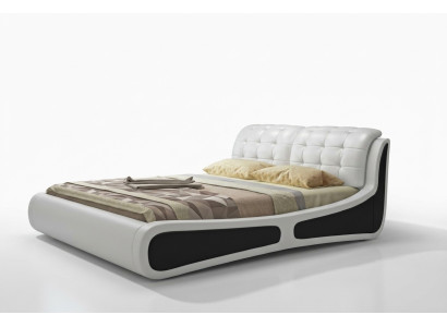 Bett Polster Design Luxus Doppel Betten Weiß 180x200cm Schlaf Zimmer Leder