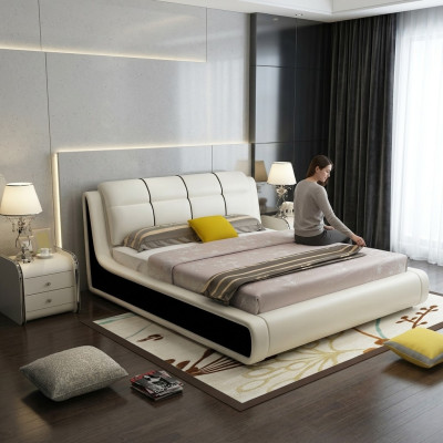 Luxus Schlafzimmer Bett Doppel Betten Holz 180x200cm Designer Hotel