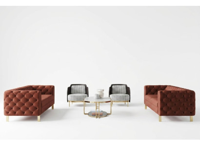 Sofagarnitur Set Sitz Polster 4tlg. Wohnzimmer Set Couchen Luxus