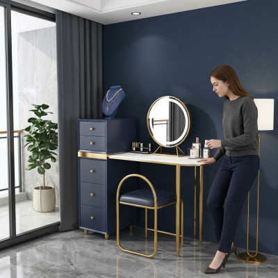 Schminktisch Hocker Komplett Set Kommode Schlafzimmer Neu 2tlg