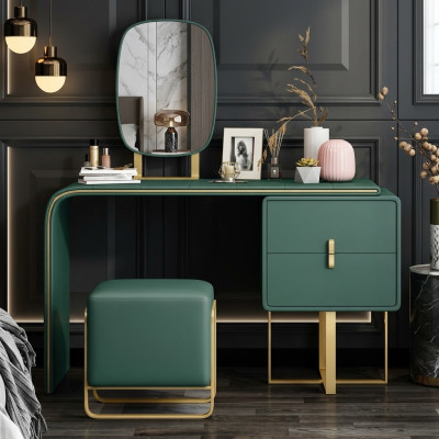 Schminktisch mit Spiegel Luxus Konsole Kommode Schlafzimmer Neu 2tlg